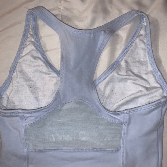 Baby Blue Vintage Cropped Nike Tennis Tank - Picture 4 of 4